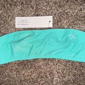 BoutineLA lake green strapless top in small. NWT